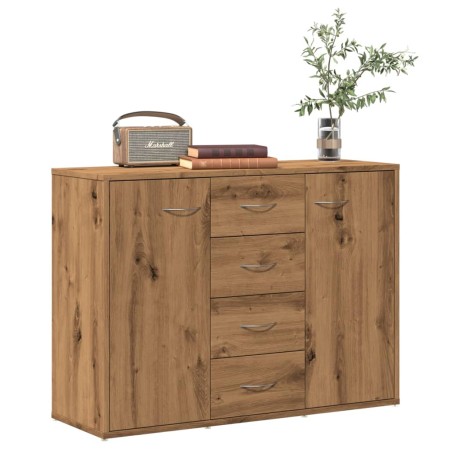 Aparador de madera de ingeniería roble artisan 88x30x64 cm von , Sideboards - Ref: Foro24-855893, Preis: 107,06 €, Rabatt: %