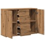 Aparador de madera de ingeniería roble artisan 88x30x64 cm von , Sideboards - Ref: Foro24-855893, Preis: 107,06 €, Rabatt: %