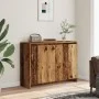 Aparador de madera de ingeniería envejecida 102x33x75 cm by , Sideboards - Ref: Foro24-856780, Price: 98,84 €, Discount: %