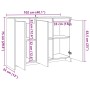 Aparador de madera de ingeniería envejecida 102x33x75 cm by , Sideboards - Ref: Foro24-856780, Price: 101,29 €, Discount: %
