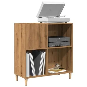 Mueble para discos madera ingeniería roble artisan 84,5x38x89cm by , CD and DVD storage - Ref: Foro24-857172, Price: 104,46 €...