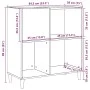 Mueble para discos madera ingeniería roble artisan 84,5x38x89cm von , CD- und DVD-Speicher - Ref: Foro24-857172, Preis: 105,2...
