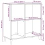 Mueble para discos madera ingeniería roble artisan 84,5x38x89cm von , CD- und DVD-Speicher - Ref: Foro24-857172, Preis: 107,4...