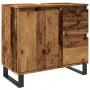 Mueble de lavabo madera de ingeniería envejecida 65x33x60 cm by , Bathroom furniture - Ref: Foro24-857229, Price: 100,68 €, D...