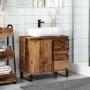 Mueble de lavabo madera de ingeniería envejecida 65x33x60 cm by , Bathroom furniture - Ref: Foro24-857229, Price: 100,68 €, D...