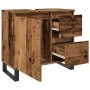 Mueble de lavabo madera de ingeniería envejecida 65x33x60 cm by , Bathroom furniture - Ref: Foro24-857229, Price: 100,68 €, D...