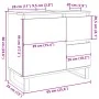 Mueble de lavabo madera de ingeniería envejecida 65x33x60 cm by , Bathroom furniture - Ref: Foro24-857229, Price: 100,68 €, D...
