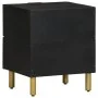 Mesitas de noche 2 uds madera maciza de mango negro 40x33x46 cm by , Nightstands - Ref: Foro24-4017647, Price: 121,76 €, Disc...