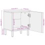 Mesitas de noche 2 uds madera maciza de mango negro 40x33x46 cm de , Mesitas de noche - Ref: Foro24-4017645, Precio: 94,83 €,...
