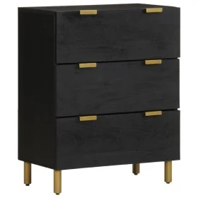 Aparador de madera de ingeniería negro 60x33x75 cm von , Schließfächer und Lagerschränke - Ref: Foro24-4017651, Preis: 109,77...