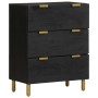 Aparador de madera de ingeniería negro 60x33x75 cm by , Lockers and storage cabinets - Ref: Foro24-4017651, Price: 111,19 €, ...