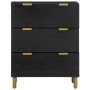 Aparador de madera de ingeniería negro 60x33x75 cm by , Lockers and storage cabinets - Ref: Foro24-4017651, Price: 111,19 €, ...