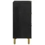 Aparador de madera de ingeniería negro 60x33x75 cm by , Lockers and storage cabinets - Ref: Foro24-4017651, Price: 109,69 €, ...