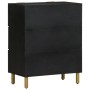 Aparador de madera de ingeniería negro 60x33x75 cm by , Lockers and storage cabinets - Ref: Foro24-4017651, Price: 111,19 €, ...