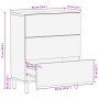 Aparador de madera de ingeniería negro 60x33x75 cm by , Lockers and storage cabinets - Ref: Foro24-4017651, Price: 111,19 €, ...
