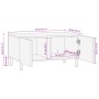 Mesa de centro madera contrachapada negro 80x50x40 cm de , Mesas de centro - Ref: Foro24-4017653, Precio: 111,07 €