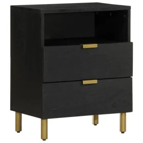 Mesita de noche madera de ingeniería negra 50x33x62 cm by , Nightstands - Ref: Foro24-4017658, Price: 89,19 €, Discount: %