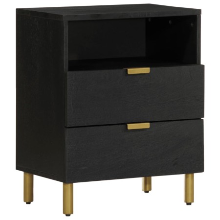 Mesita de noche madera de ingeniería negra 50x33x62 cm by , Nightstands - Ref: Foro24-4017658, Price: 90,70 €, Discount: %