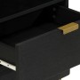 Mesita de noche madera de ingeniería negra 50x33x62 cm by , Nightstands - Ref: Foro24-4017658, Price: 90,70 €, Discount: %