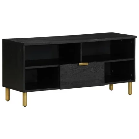 Mueble de TV madera de ingeniería negro 100x33x46 cm de , Almacenamiento para CD y DVD - Ref: Foro24-4017664, Precio: 97,20 €...