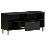 Mueble de TV madera de ingeniería negro 100x33x46 cm von , CD- und DVD-Speicher - Ref: Foro24-4017664, Preis: 98,46 €, Rabatt: %