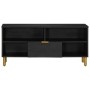 Mueble de TV madera de ingeniería negro 100x33x46 cm von , CD- und DVD-Speicher - Ref: Foro24-4017664, Preis: 98,46 €, Rabatt: %