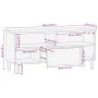 Mueble de TV madera de ingeniería negro 100x33x46 cm de , Almacenamiento para CD y DVD - Ref: Foro24-4017664, Precio: 97,20 €...