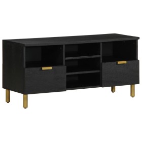 Mueble de TV madera de ingeniería negro 100x33x46 cm by , CD and DVD storage - Ref: Foro24-4017666, Price: 110,92 €, Discount: %