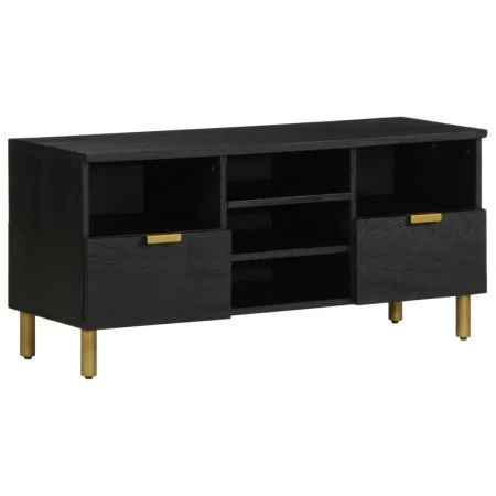Mueble de TV madera de ingeniería negro 100x33x46 cm de , Almacenamiento para CD y DVD - Ref: Foro24-4017666, Precio: 109,52 ...