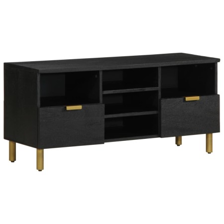 Mueble de TV madera de ingeniería negro 100x33x46 cm by , CD and DVD storage - Ref: Foro24-4017666, Price: 110,92 €, Discount: %