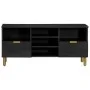 Mueble de TV madera de ingeniería negro 100x33x46 cm de , Almacenamiento para CD y DVD - Ref: Foro24-4017666, Precio: 109,52 ...