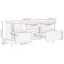 Mueble de TV madera de ingeniería negro 100x33x46 cm de , Almacenamiento para CD y DVD - Ref: Foro24-4017666, Precio: 109,52 ...