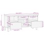 Mueble de TV madera de ingeniería negro 100x33x46 cm by , CD and DVD storage - Ref: Foro24-4017666, Price: 110,92 €, Discount: %
