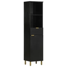 Mueble de baño de madera maciza de mango negro 38x33x160 cm von , Badezimmermöbel - Ref: Foro24-4017670, Preis: 148,75 €, Rab...