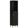 Mueble de baño de madera maciza de mango negro 38x33x160 cm von , Badezimmermöbel - Ref: Foro24-4017670, Preis: 148,71 €, Rab...
