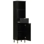 Mueble de baño de madera maciza de mango negro 38x33x160 cm von , Badezimmermöbel - Ref: Foro24-4017670, Preis: 148,71 €, Rab...