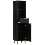Mueble de baño de madera maciza de mango negro 38x33x160 cm von , Badezimmermöbel - Ref: Foro24-4017670, Preis: 165,12 €, Rab...