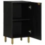 Aparador de madera de ingeniería negro 40x33x75 cm de , Almacenamiento para CD y DVD - Ref: Foro24-4017672, Precio: 74,40 €, ...