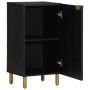 Aparador de madera de ingeniería negro 40x33x75 cm by , CD and DVD storage - Ref: Foro24-4017672, Price: 75,35 €, Discount: %