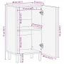 Aparador de madera de ingeniería negro 40x33x75 cm de , Almacenamiento para CD y DVD - Ref: Foro24-4017672, Precio: 74,40 €, ...