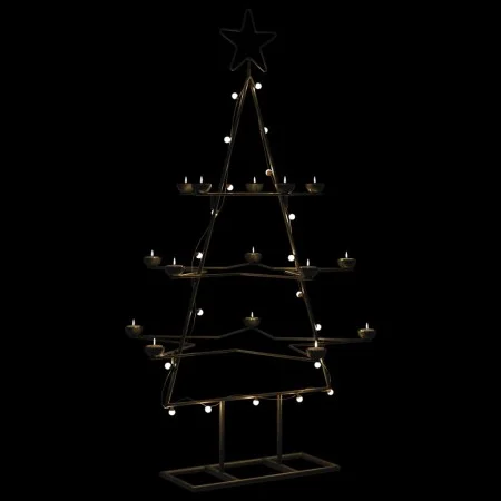 Árbol de Navidad para decoración metal negro 105 cm de , Arboles de navidad - Ref: Foro24-4018963, Precio: 28,27 €, Descuento: %