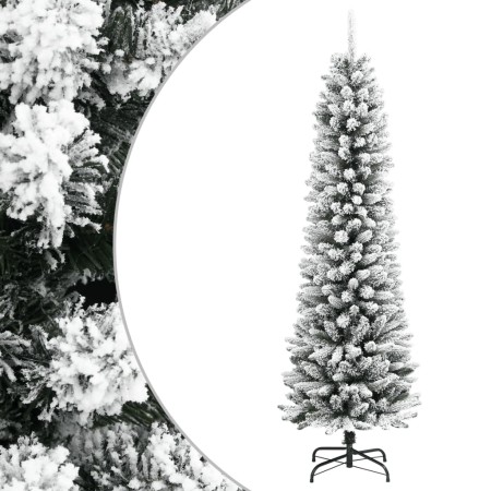 Árbol de Navidad artificial estrecho con nieve PVC y PE 240 cm von , Weihnachtsbäume - Ref: Foro24-4019689, Preis: 122,25 €, ...