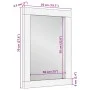 Espejo de baño madera de ingeniería y latón negro 50x70x2,5 cm by , Bathroom furniture - Ref: Foro24-4017679, Price: 52,36 €,...