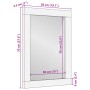 Espejo de baño madera de ingeniería y latón negro 50x70x2,5 cm by , Bathroom furniture - Ref: Foro24-4017679, Price: 57,75 €,...