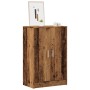 Mueble zapatero madera ingeniería madera envejecida 60x35x92 cm