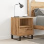 Mesita de noche madera de ingeniería roble artisian 40x35x50 cm by , Nightstands - Ref: Foro24-857378, Price: 61,55 €, Discou...