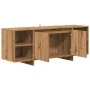 Mueble de TV madera de ingeniería roble artisan 130x35x50 cm by , TV Furniture - Ref: Foro24-856789, Price: 102,00 €, Discoun...