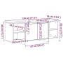 Mueble de TV madera de ingeniería roble artisan 130x35x50 cm by , TV Furniture - Ref: Foro24-856789, Price: 102,00 €, Discoun...