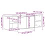Mueble de TV madera de ingeniería roble artisan 130x35x50 cm von , TV-Möbel - Ref: Foro24-856789, Preis: 104,04 €, Rabatt: %