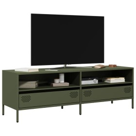 Mueble TV acero laminado en frío verde oliva 135x39x43,5 cm von , TV-Möbel - Ref: Foro24-851338, Preis: 139,09 €, Rabatt: %